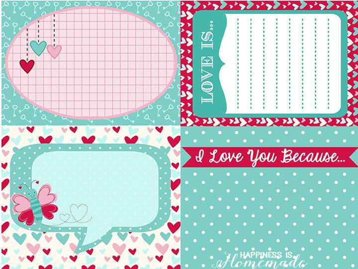 Printable Valentine's Day Love Notes - Happiness is Homemade
