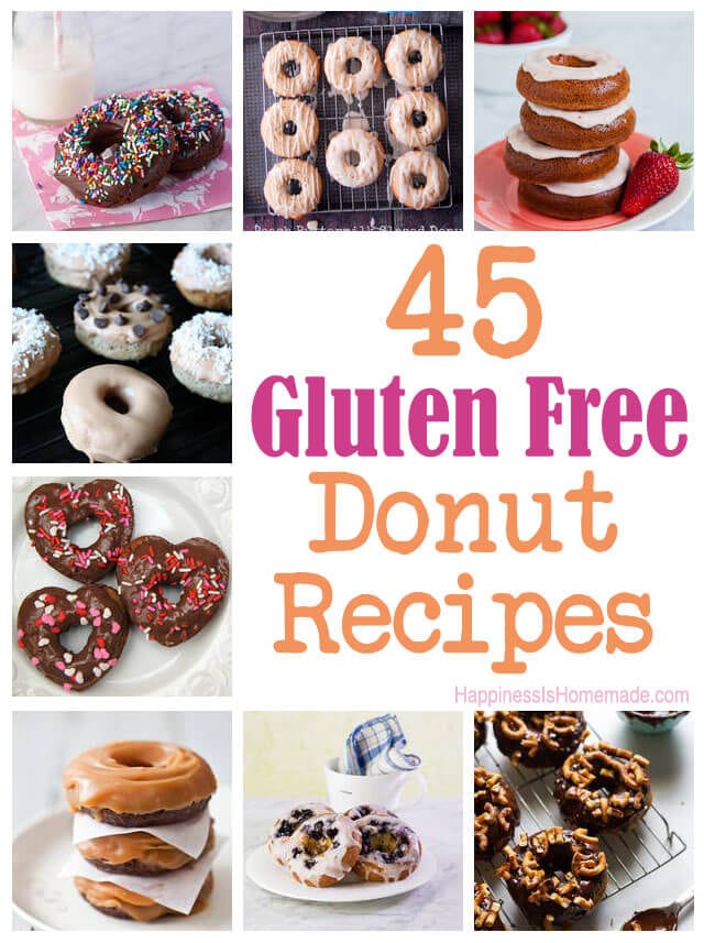 45 Delicious Gluten Free Donut Recipes - Happiness is Homemade