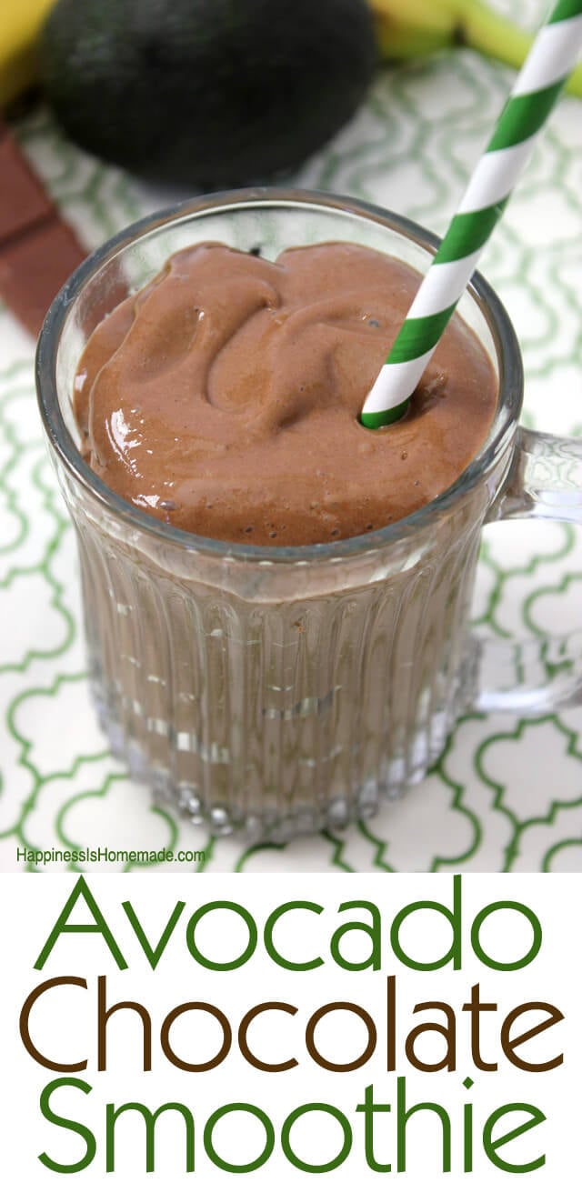 easy avocado chocolate smoothie recipe