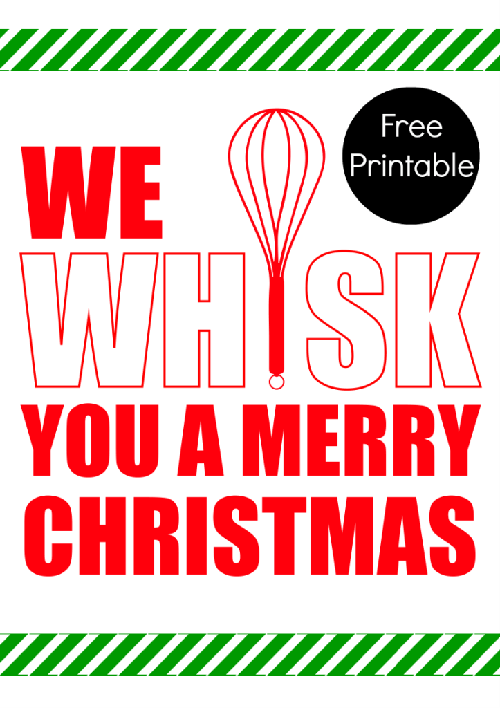 Merry Whiskmas Printable Happiness is Homemade