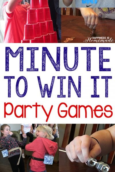10 Awesome Minute to Win It Party Games