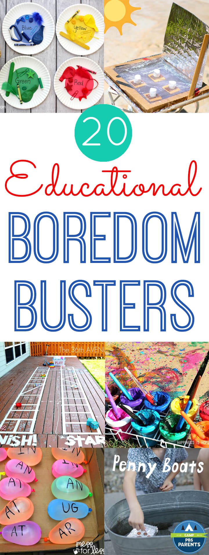 20 Educational Summer Boredom Busters - Happiness is Homemade