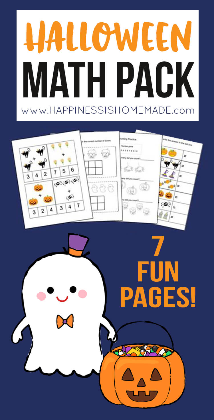 halloween math pack printable kindergarten themed pre fun printables lessons 1st grade holiday through