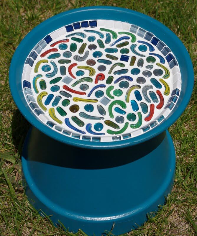 Mosaic Bird Bath Tutorial