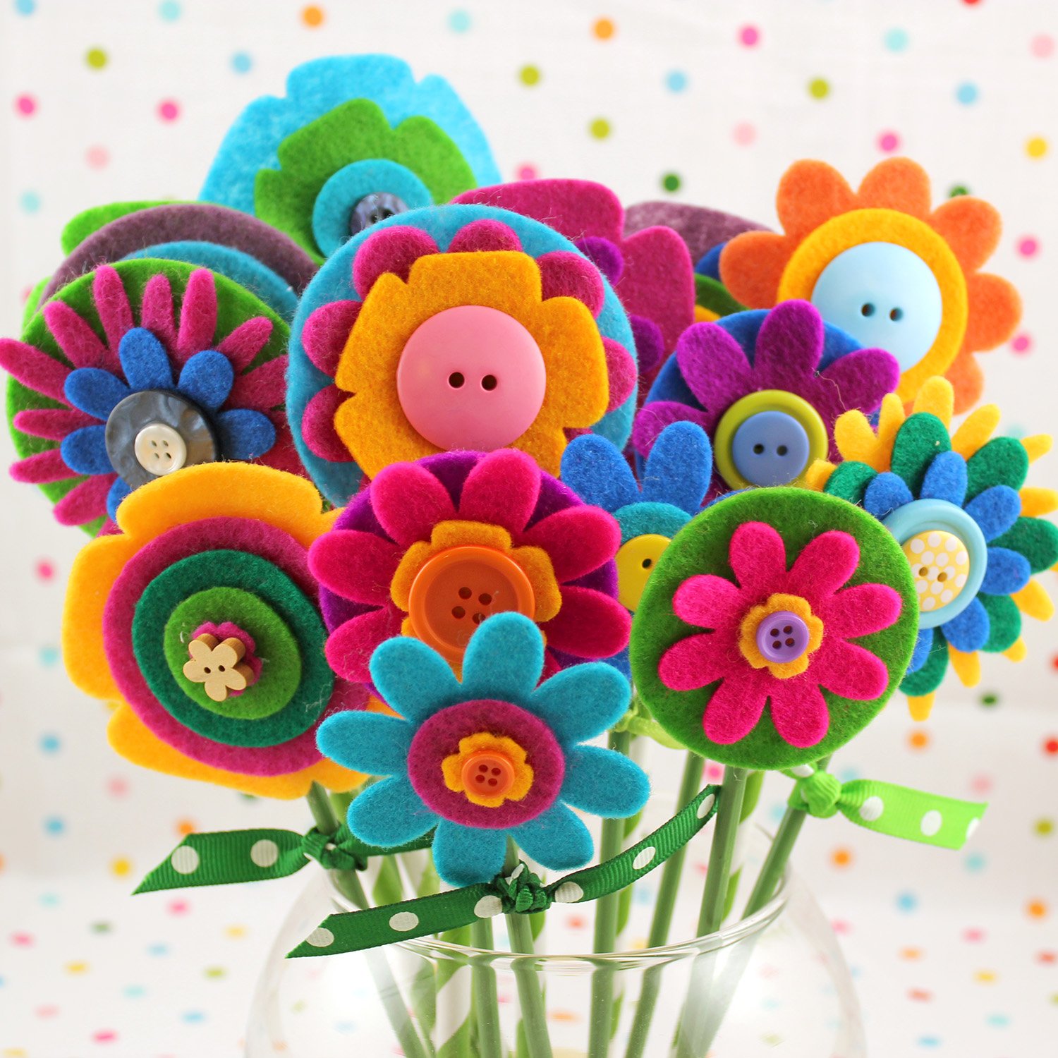 Felt Flower Tutorial - DIY : How to make Easy Felt Flower / Spring