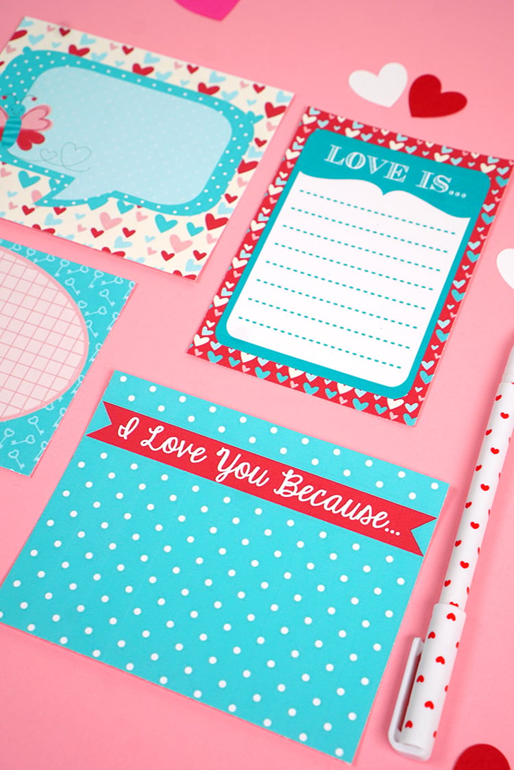 sweet printable love notes, great for lunches 