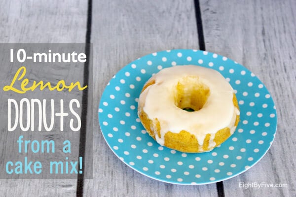 Iced Lemon Donuts in 10 Minutes!