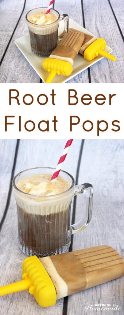 Root Beer Float Popsicle Pops
