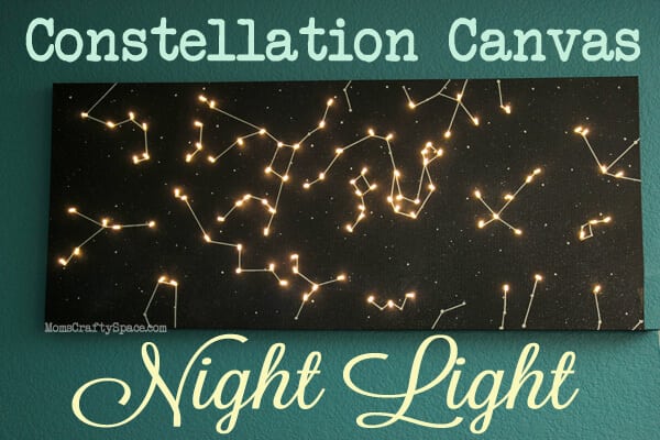 DIY Canvas Constellation Night Light