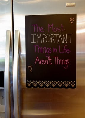 Refrigerator Chalkboard