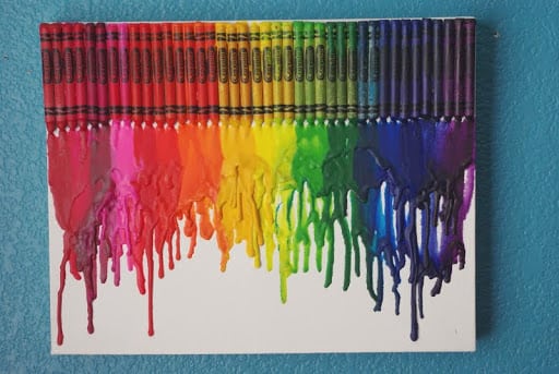 Melted Crayon Art {Tutorial} - Happiness is Homemade