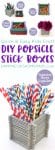 DIY popsicle stick boxes 