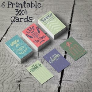 Summer 3×4 cards