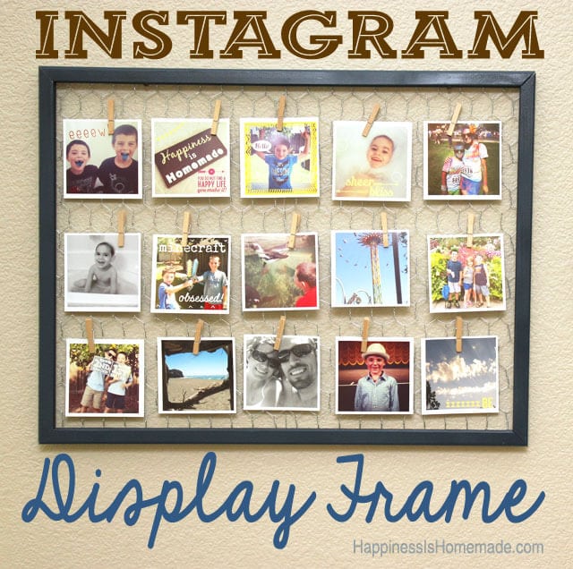 Easy Instagram Photo Display Frame