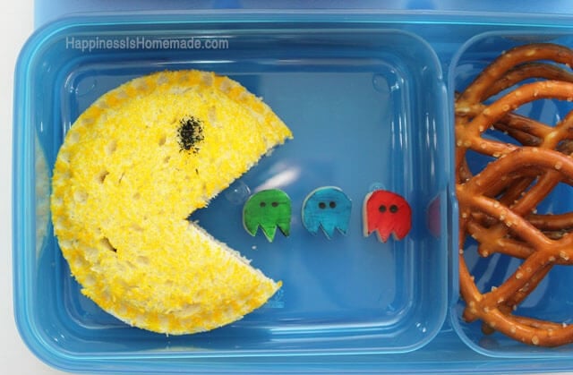 Bento Box with Fork & Spoon, Pac-Man