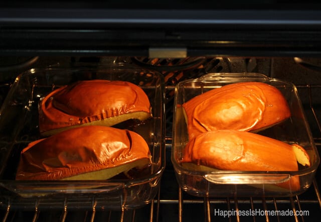 Roasting a Fresh Pumpkin in oven