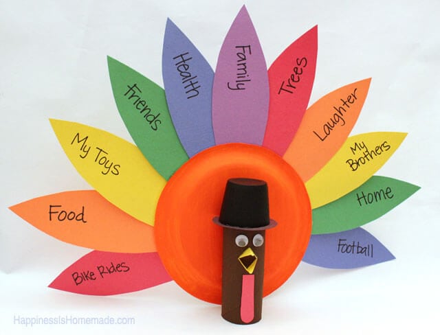 thanksgiving gratitude turkey craft