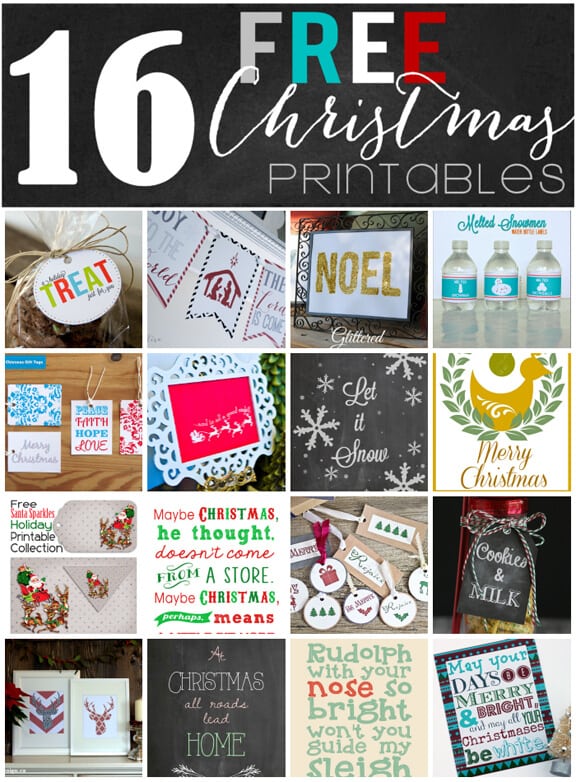 16 Free Christmas Printables