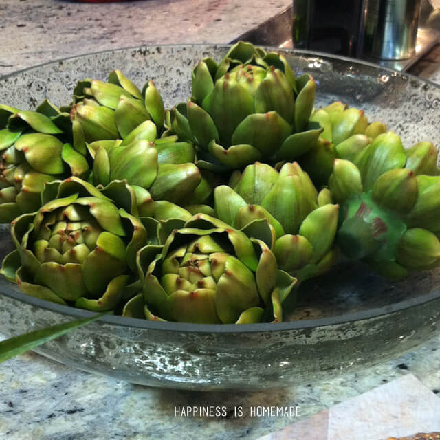 Bowl of Artichokes at the 2014 HGTV Dream Home