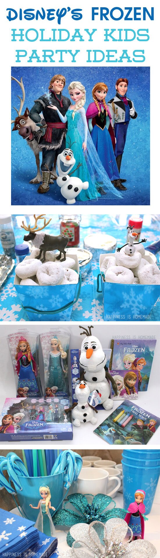 disneys FROZEN movie party ideas collage 