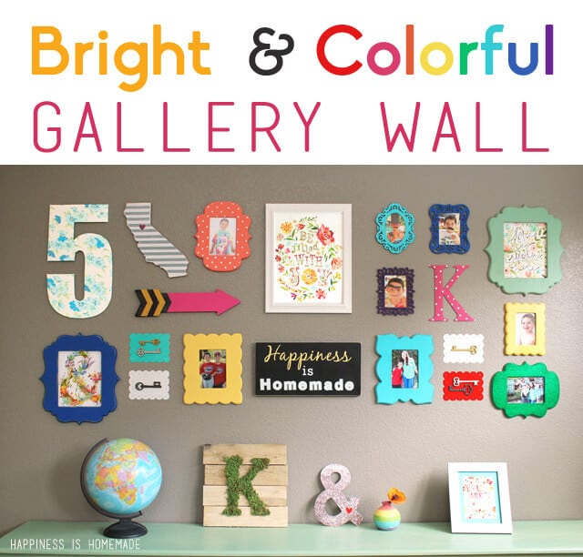 Colorful & Bright Gallery Wall