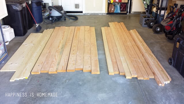 Lumber for a Farmhouse Table