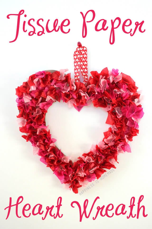 Valentine's Day Red Hearts Tissue Paper