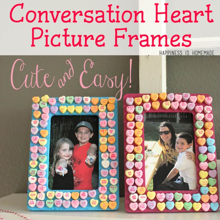Kids Craft: Candy Heart Frames