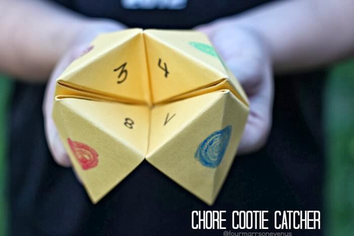 diy chore cootie catcher 