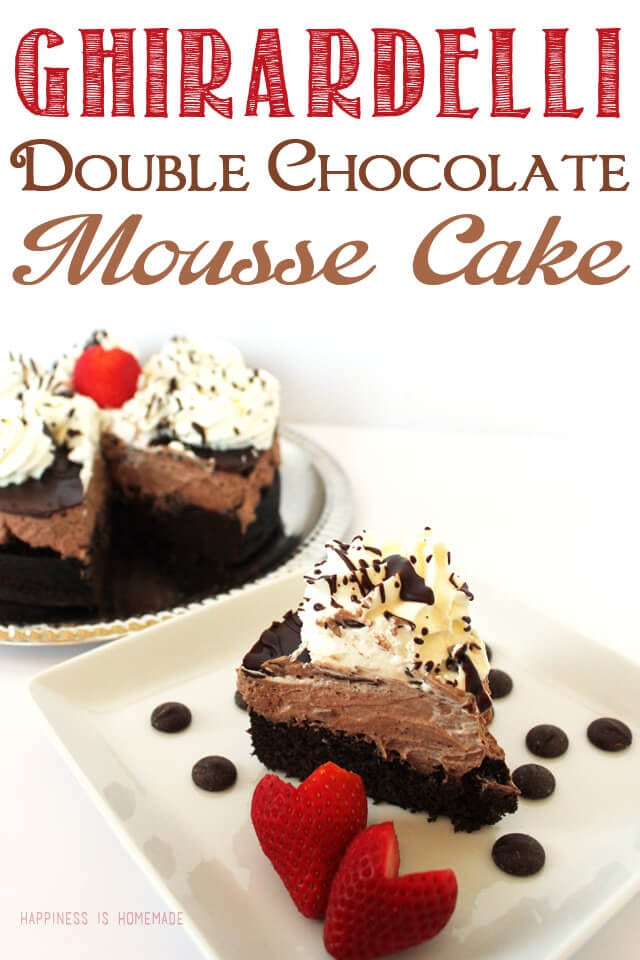Ghirardelli Double Chocolate Mousse Cake
