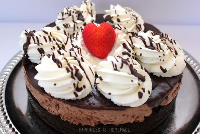 Ghirardelli Chocoalte Mousse Cake for Valentine's Day Dessert