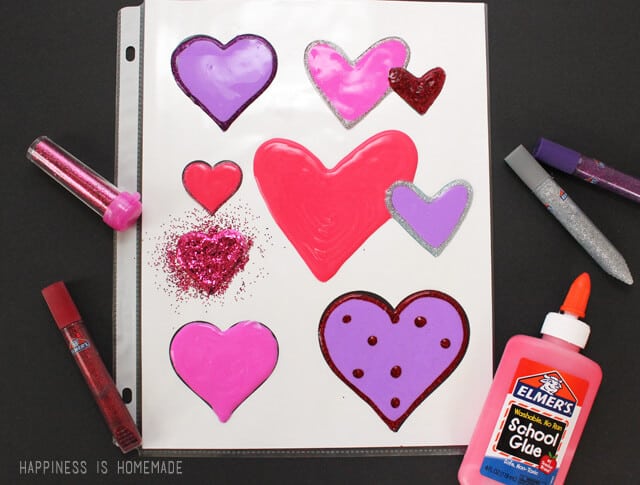 Valentine's Day Kids' Craft: Heart-Shaped Window Clings