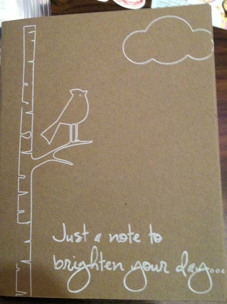 Silhouette Sketch Pen Card