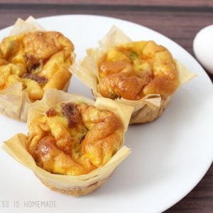 bacon and cheddar mini quiches