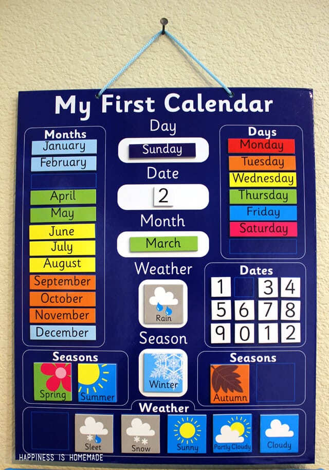 Daily School Calendar from Oriental Trading Company