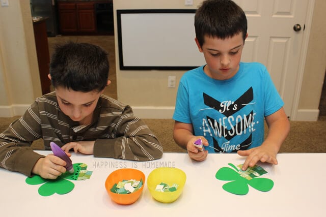 St Patricks Day Crafting with Elmers Early Learners