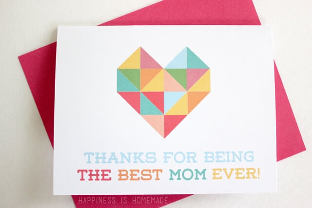 Free Printable Mother's Day Card for Mom