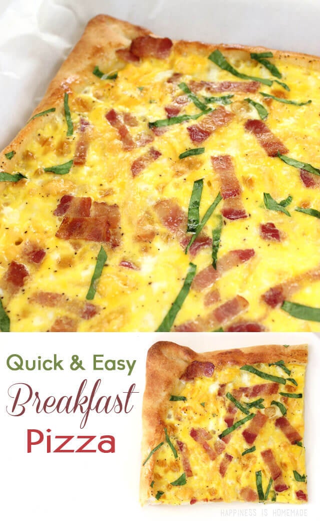 Quick and Easy Homemade Breakfast Pizza Recipe