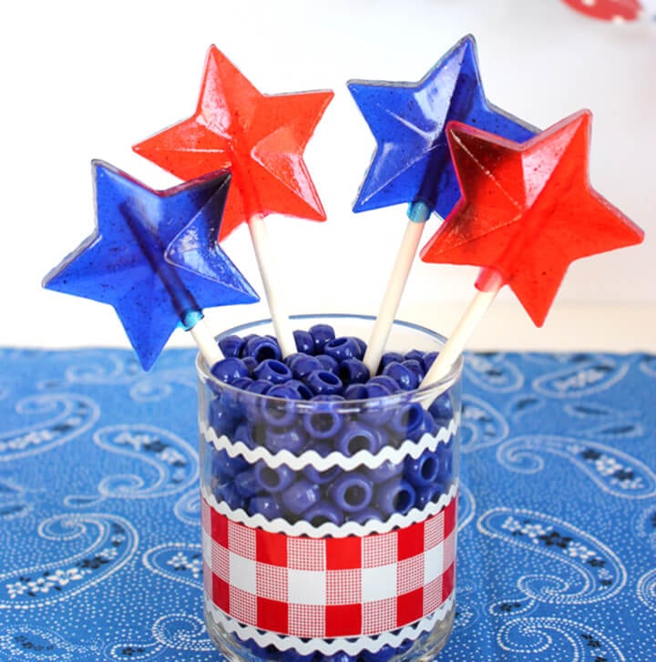 DIY Patriotic Lollipops for 4th of July