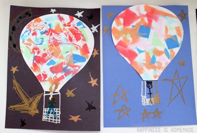 Hot Air Balloon Kids Artwork