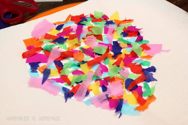 Making Bleeding Tissue Paper Art