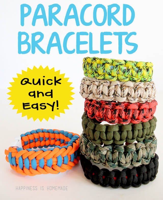 Paracord Bracelets are a Quick and Easy Kids Craft Idea