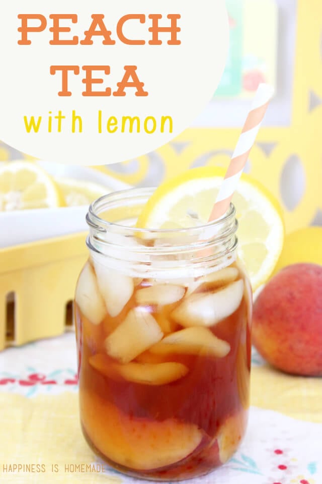 Peach Tea with Lemon