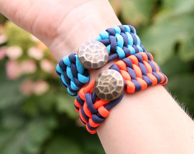 diy paracord bracelets worn 