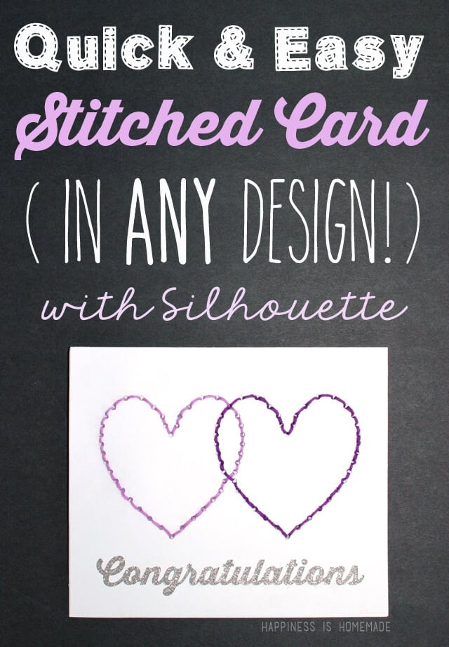 Quick and Easy Stitched Greeting Card