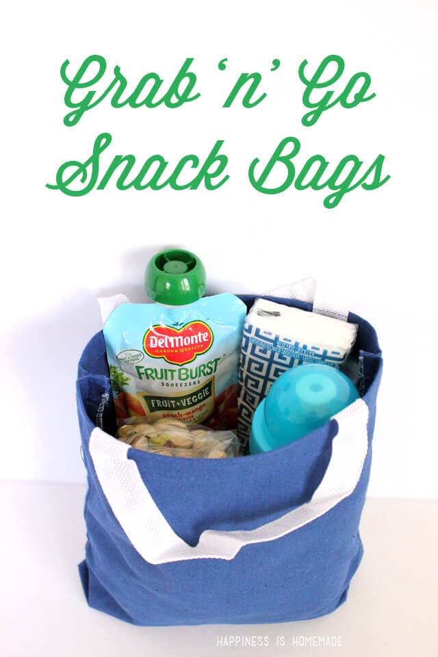 Time Saver Grab 'n' Go Snack Bags Happiness is Homemade