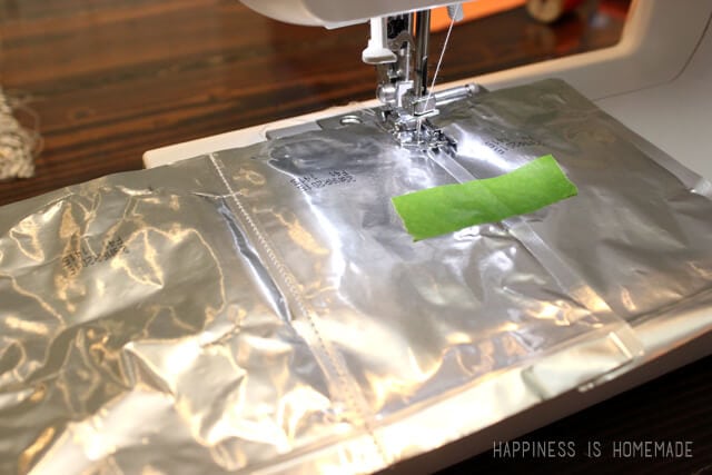 How to Sew Capri Sun Pouches Together