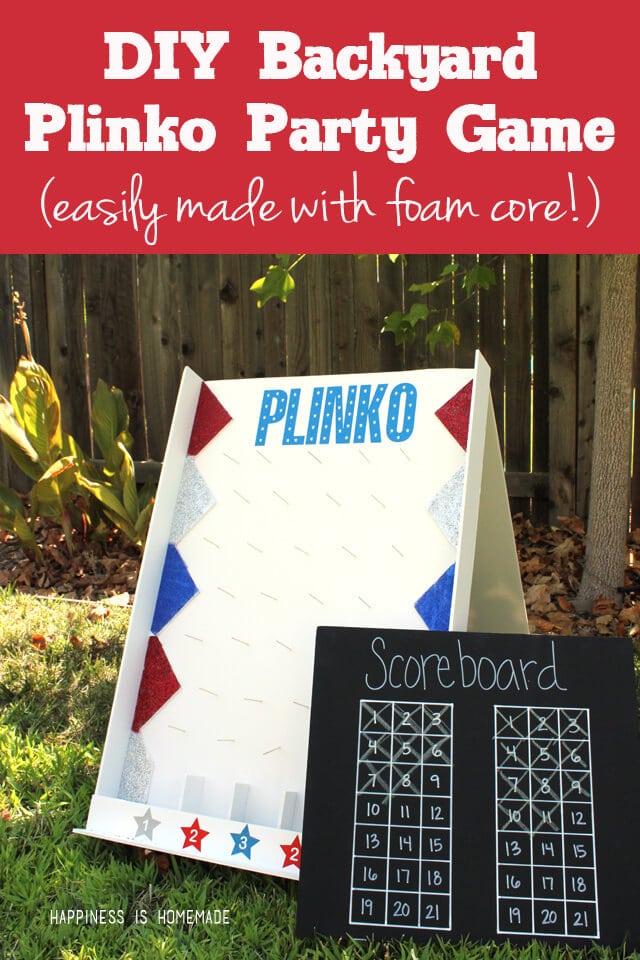 DIY Backyard Plinko Party Game