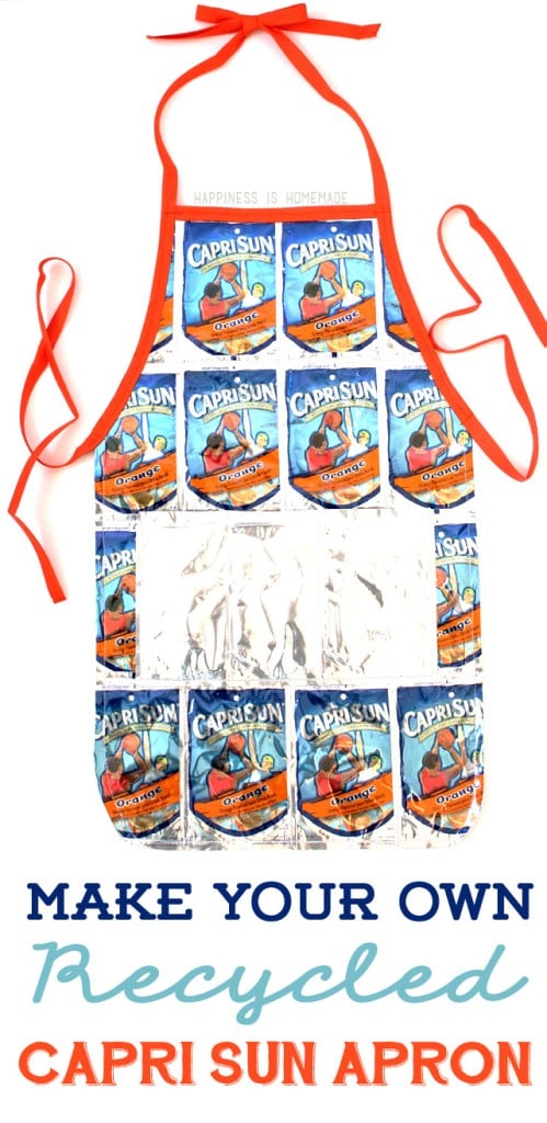 Make Your Own Recycled Capri Sun Pouch Apron