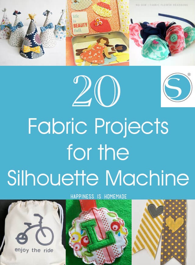 20 fabric projects for the silhouette machine